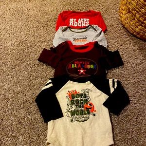 4 long sleeve onesies
